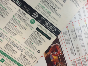 The Dish On Laminated Menus: Attractive, Durable & Cost-Effective